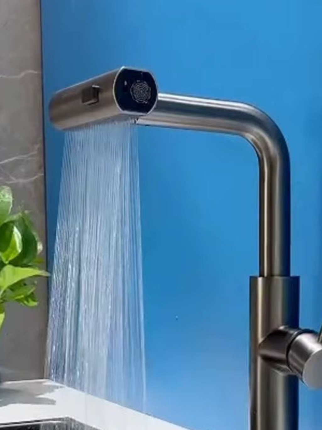 Rainfall Kitchen Tap Gun Grey