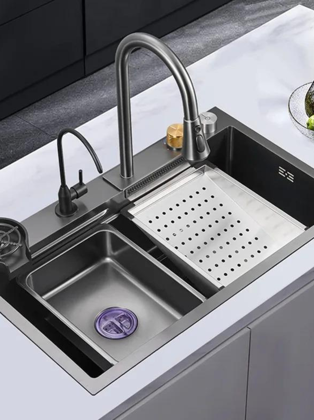 Multi-Function Kitchen Sink - Gunmetal Grey
